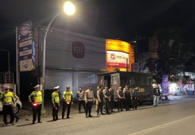 Patroli Malam Minggu Polres Pasuruan Kota, Cegah 3C dan Balap Liar di Titik Rawan