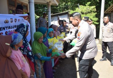 Polres Bondowoso Salurkan Bantuan Beras untuk Warga Curahpoh di Hari Bhayangkara – ke 80