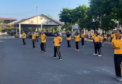 Polres Pasuruan Kota Rutin Gelar Olahraga Bersama untuk Jaga Kebugaran dan Kekompakan Personel