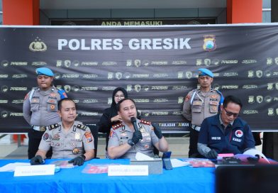 Polres Gresik Bongkar Peredaran Narkoba Sistem Ranjau, Dua Kurir Sabu Diamankan