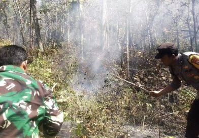 Respon Cepat Call Center 110 Polres Ngawi, Kebakaran Lahan di Bukit Gogor Sine Berhasil Dipadamkan